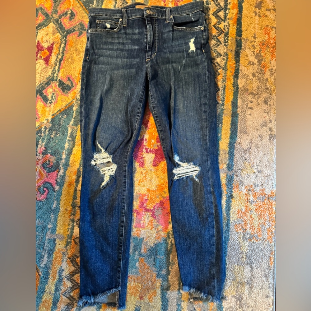 Joe’s Jeans sz 30 High Rise Skinny Ankle Dark Denim Pants